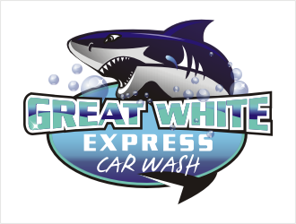 Great White Express Car Wash logo design by bunda_shaquilla