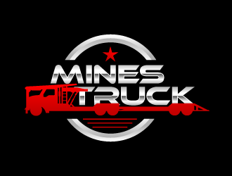 Mines Truck logo design by lestatic22