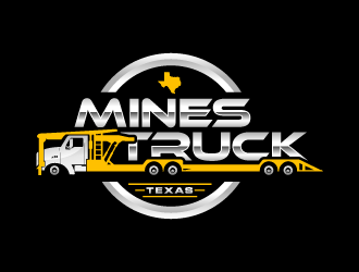 Mines Truck logo design by lestatic22
