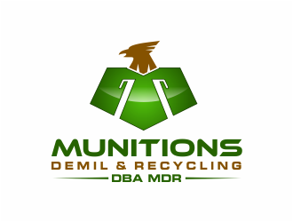 Munitions Demil & Recycling  - DBA MDR logo design by Girly