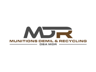 Munitions Demil & Recycling  - DBA MDR logo design by Zhafir