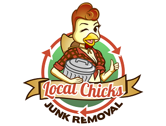 Local Chicks Junk Removal logo design by haze