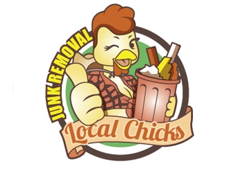 Local Chicks Junk Removal logo design by gogo