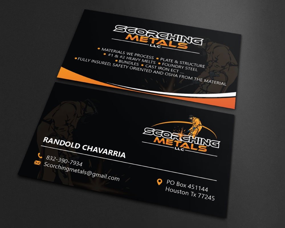 Scorching Metals LLC  logo design by Boomstudioz