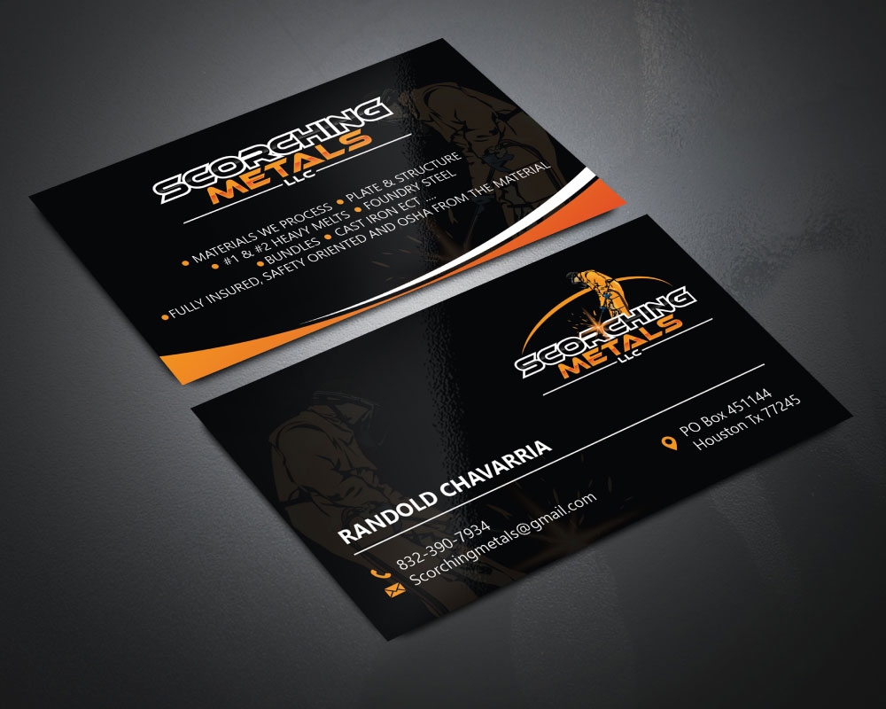 Scorching Metals LLC  logo design by Boomstudioz