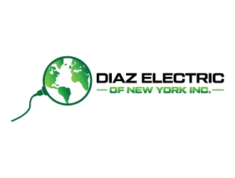 Diaz Electric of New York Inc. logo design by Erasedink