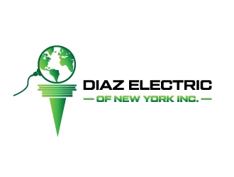 Diaz Electric of New York Inc. logo design by Erasedink