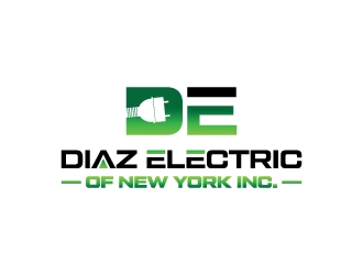 Diaz Electric of New York Inc. logo design by Erasedink