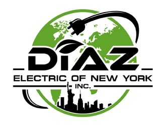 Diaz Electric of New York Inc. logo design by MAXR