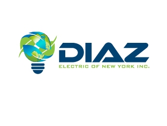 Diaz Electric of New York Inc. logo design by Marianne