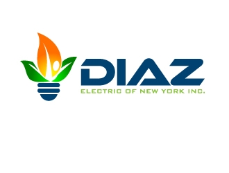 Diaz Electric of New York Inc. logo design by Marianne