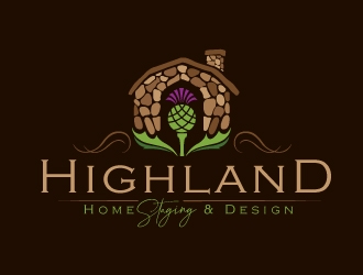 Highland Home Staging & Design logo design by REDCROW