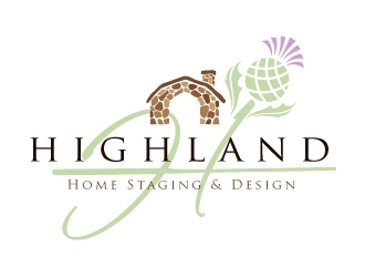 Highland Home Staging & Design logo design by REDCROW