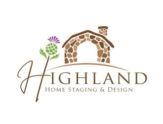 Highland Home Staging & Design logo design by REDCROW