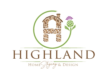 Highland Home Staging & Design logo design by REDCROW