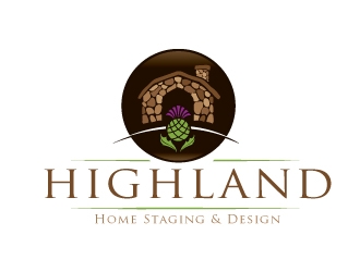 Highland Home Staging & Design logo design by REDCROW