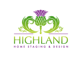 Highland Home Staging & Design logo design by pencilhand