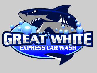 Great White Express Car Wash logo design by THOR_