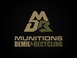 Munitions Demil & Recycling  - DBA MDR logo design by sgt.trigger