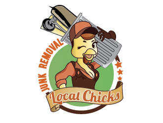 Local Chicks Junk Removal logo design by SiliaD