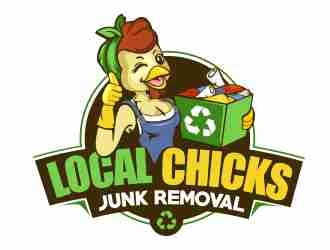 Local Chicks Junk Removal logo design by veron