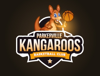 Parkerville Kangaroos Basketball Club logo design by designbyorimat