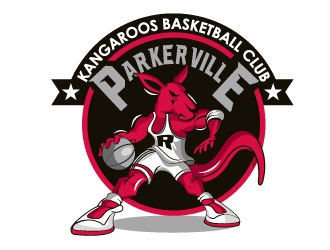 Parkerville Kangaroos Basketball Club logo design by Suvendu