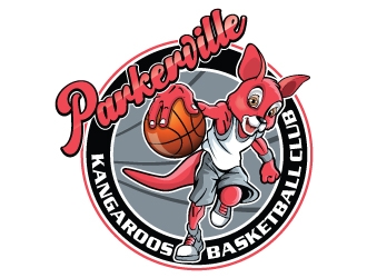 Parkerville Kangaroos Basketball Club logo design by Suvendu