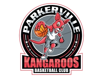 Parkerville Kangaroos Basketball Club logo design by Suvendu
