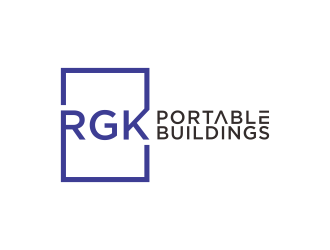 RGK Portable Buildings logo design by BlessedArt