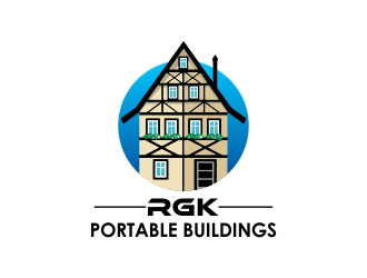RGK Portable Buildings logo design by ROSHTEIN