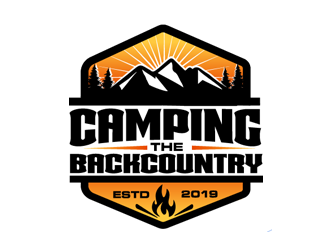 Camping the Backcountry logo design by megalogos