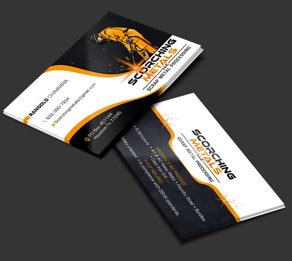 Scorching Metals LLC  logo design by DreamLogoDesign