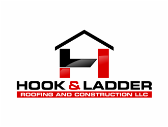Hook & Ladder Roofing and Construction LLC. logo design by mutafailan