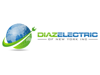 Diaz Electric of New York Inc. logo design by pencilhand