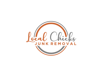 Local Chicks Junk Removal logo design by bricton