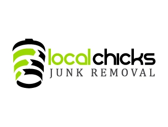 Local Chicks Junk Removal logo design by fawadyk