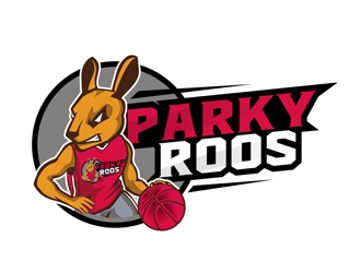 Parkerville Kangaroos Basketball Club logo design by DreamLogoDesign
