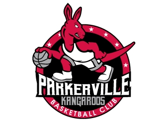 Parkerville Kangaroos Basketball Club logo design by Assassins