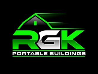 RGK Portable Buildings logo design by DreamLogoDesign