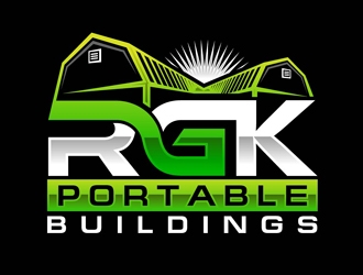 RGK Portable Buildings logo design by DreamLogoDesign