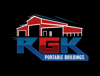 RGK Portable Buildings logo design by DreamLogoDesign