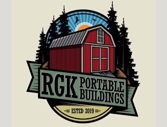 RGK Portable Buildings logo design by gogo