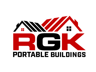 RGK Portable Buildings logo design by THOR_