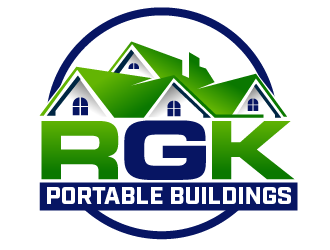 RGK Portable Buildings logo design by THOR_