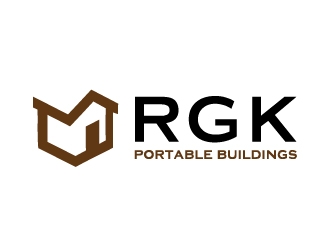RGK Portable Buildings logo design by createdesigns