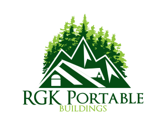 RGK Portable Buildings logo design by Greenlight