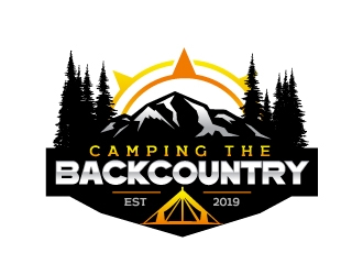 Camping the Backcountry logo design by dasigns