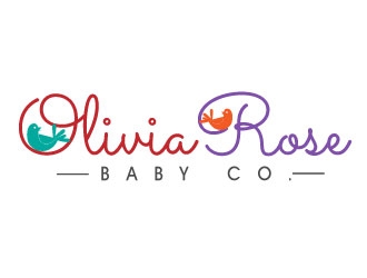 Olivia Rose Baby Co. logo design by Suvendu