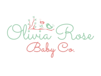 Olivia Rose Baby Co. logo design by cikiyunn
